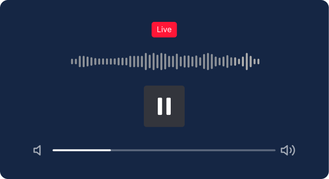 Live Streamed Audio